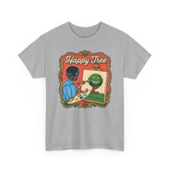 "Happy Tree" Unisex T-Shirt – Peace, Paint, and Positivity - Image 21