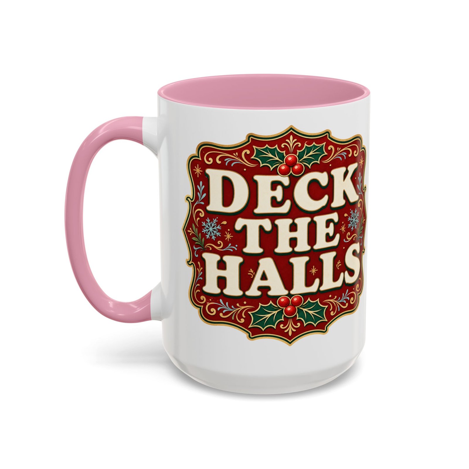 Deck the Halls – Color Accent Mug – Sip Into the Season - Image 22