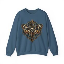 Death's-Head Moth - Unisex Sweatshirt – Dark Elegance - Image 15