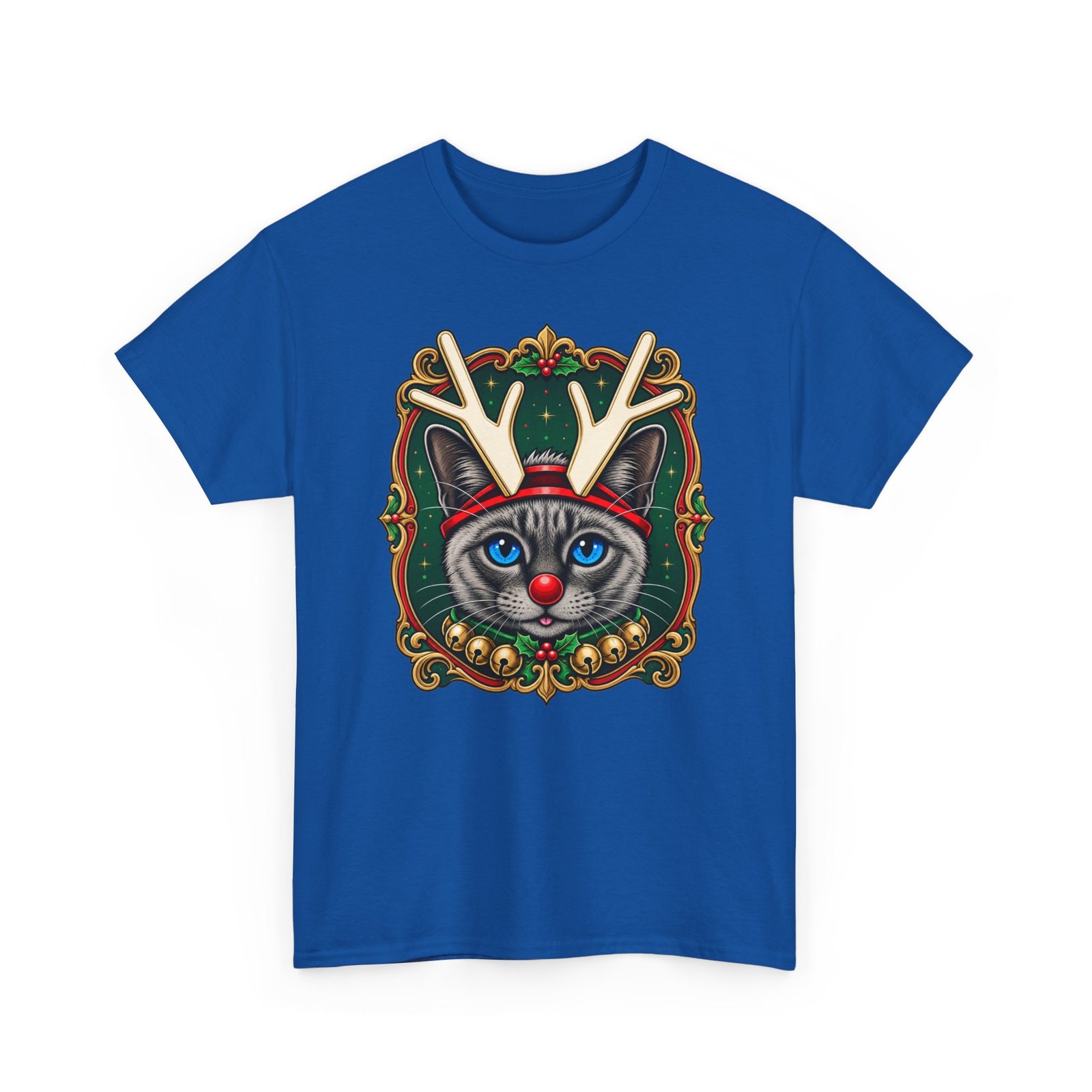 Rudolph the Reindeer Cat Unisex T-Shirt – Purr-fectly Festive Feline Fun - Image 16