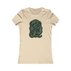 House of Snake – Women’s Cotton T-Shirt – Wizarding School Confidence and Clever Ambition - Image 4