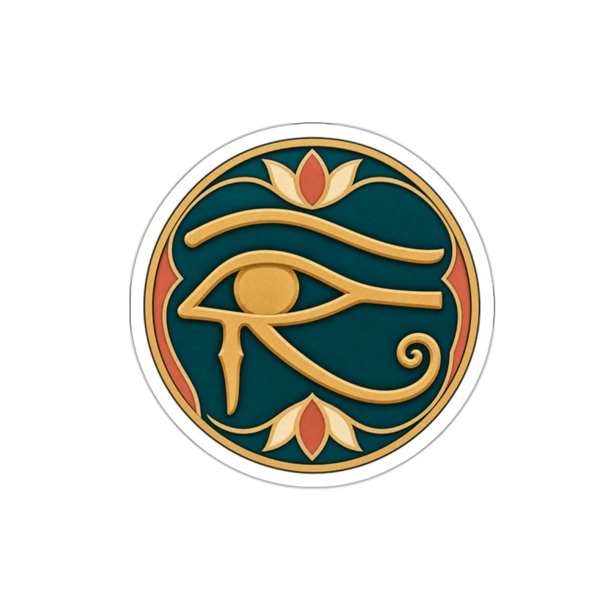 Eye of Horus - Outdoor Sticker – Ancient Egyptian Symbol, Modern Style - Image 4