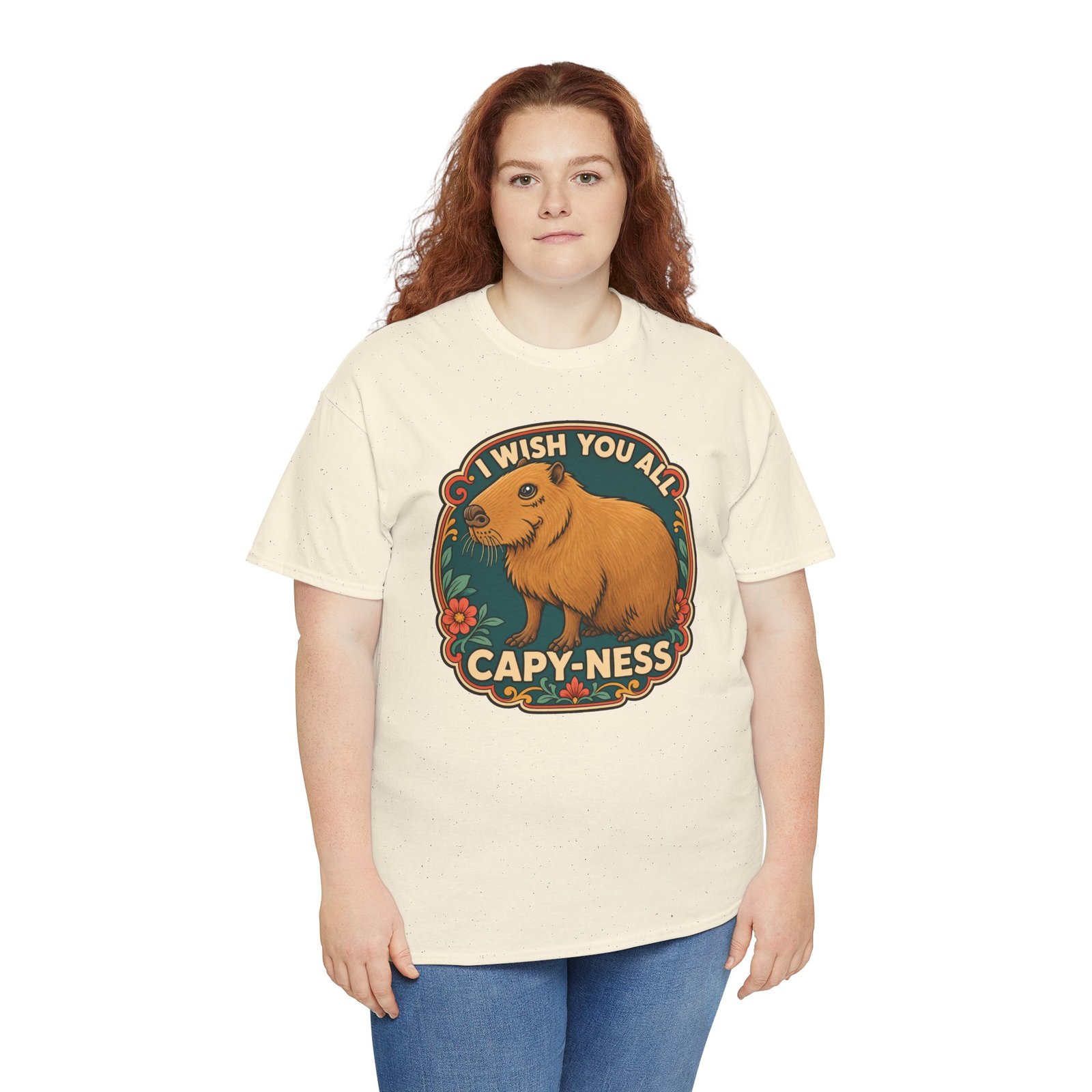 I Wish You All Capy-ness – Unisex T-Shirt – Maximum Chill, Maximum Cute - Image 9