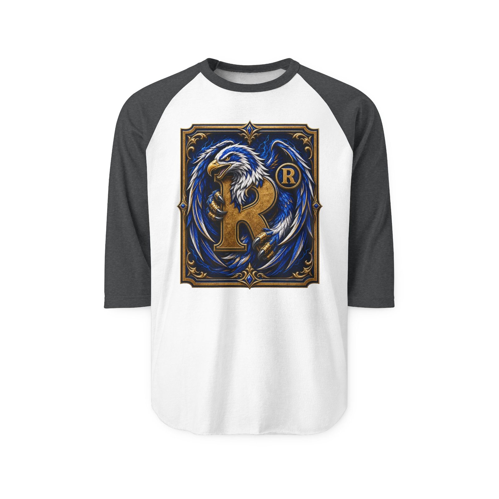 House of Eagle – Unisex Raglan T-Shirt – Wizarding School Style for Clever Competitors - Image 2