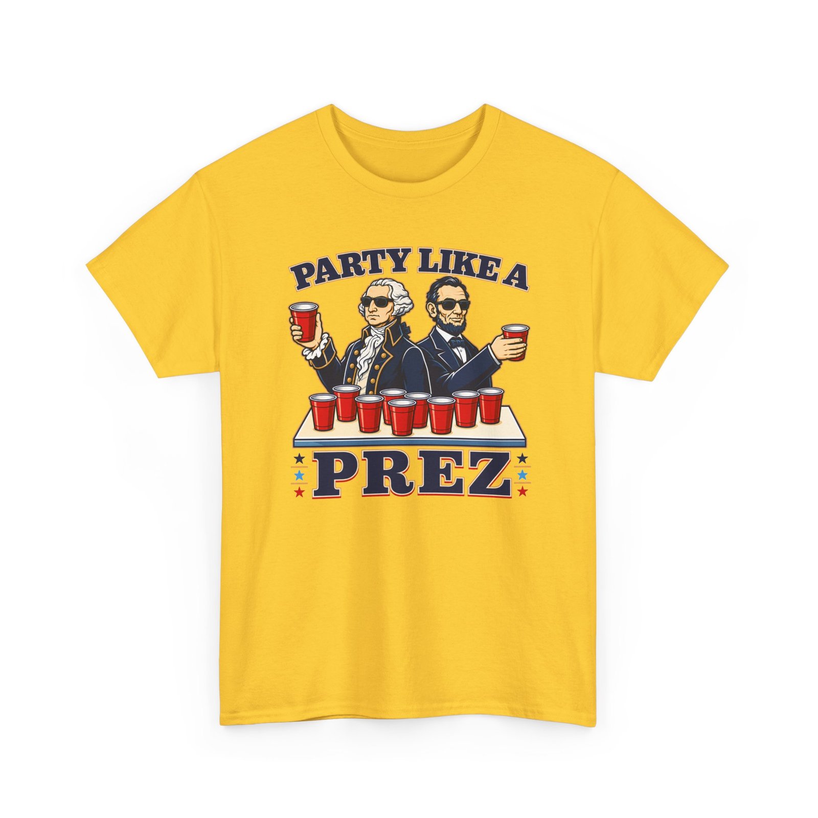 Party Like a Prez – Unisex T-Shirt – Founding Fathers Gone Wild - Image 13