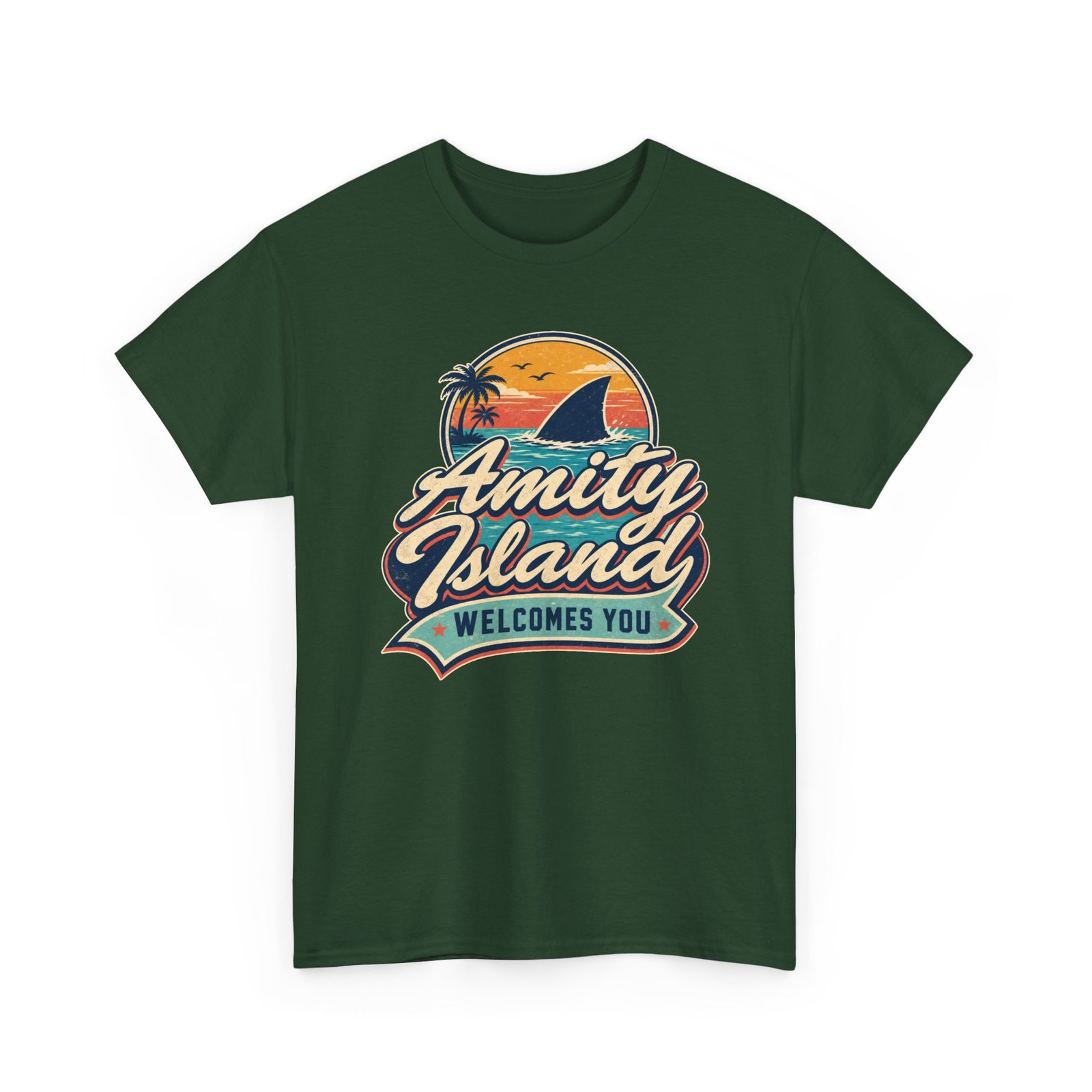 Amity Island Welcomes You – Unisex T-Shirt – Beaches Open, Probably - Image 14