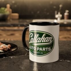 Callahan Auto Parts – Color Accent Mug – Sandusky’s Finest Coffee Fuel - Image 6