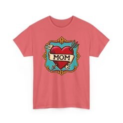 Retro Mom Heart - Unisex T-Shirt – Classic Ink, Eternal Love - Image 11