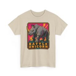 Battle Unicorn - Unisex T-Shirt – Funny Rhino - Fantasy Animal - Image 23