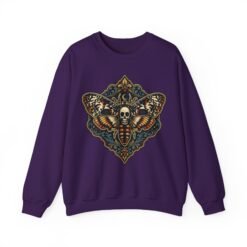Death's-Head Moth - Unisex Sweatshirt – Dark Elegance - Image 18