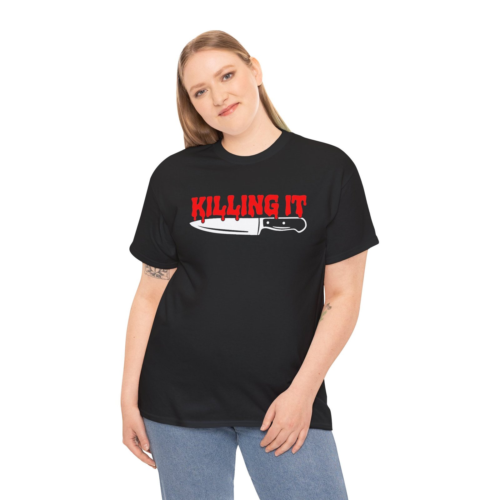 Killing It - Unisex T-Shirt – Funny Bloody Horror and Dark Humor - Image 7