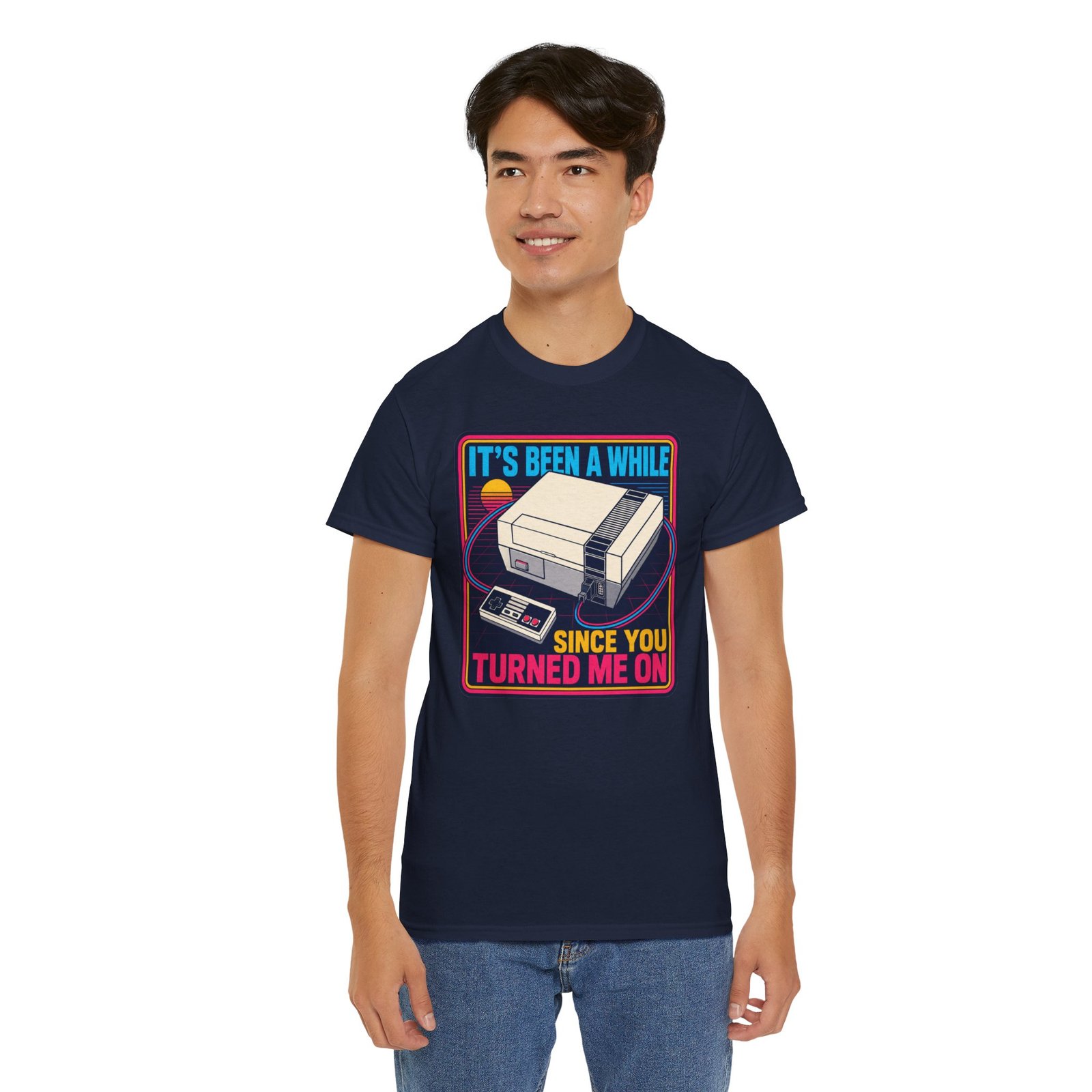 It’s Been a While Since You Turned Me On – Unisex T-Shirt – Retro Gamer Humor - Image 12
