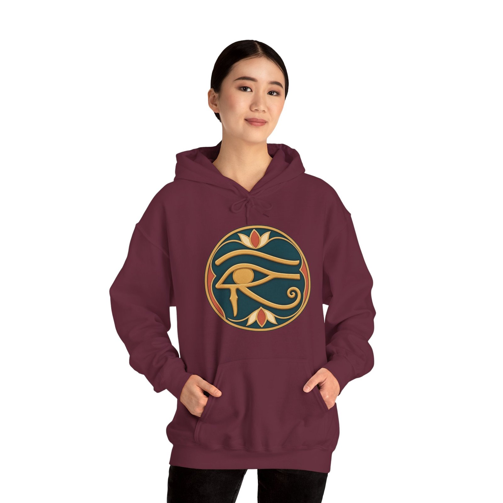 Eye of Horus - Unisex Hoodie – Ancient Egyptian Symbol and Mythology Sweatshirt - Image 7