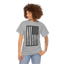 Distressed U.S. Flag – Unisex T-Shirt – Bold, Classic, American - Image 5