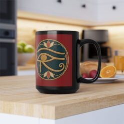 Eye of Horus - Black Mug – Ancient Protection - Image 10