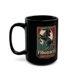 Fibonacci Horsepower - Black Mug – Precision Meets Speed - Image 7