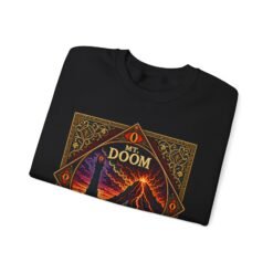 Alternative view of Mount Doom and Eye of Sauron – Unisex Sweatshirt – Dark Middle-earth Style
