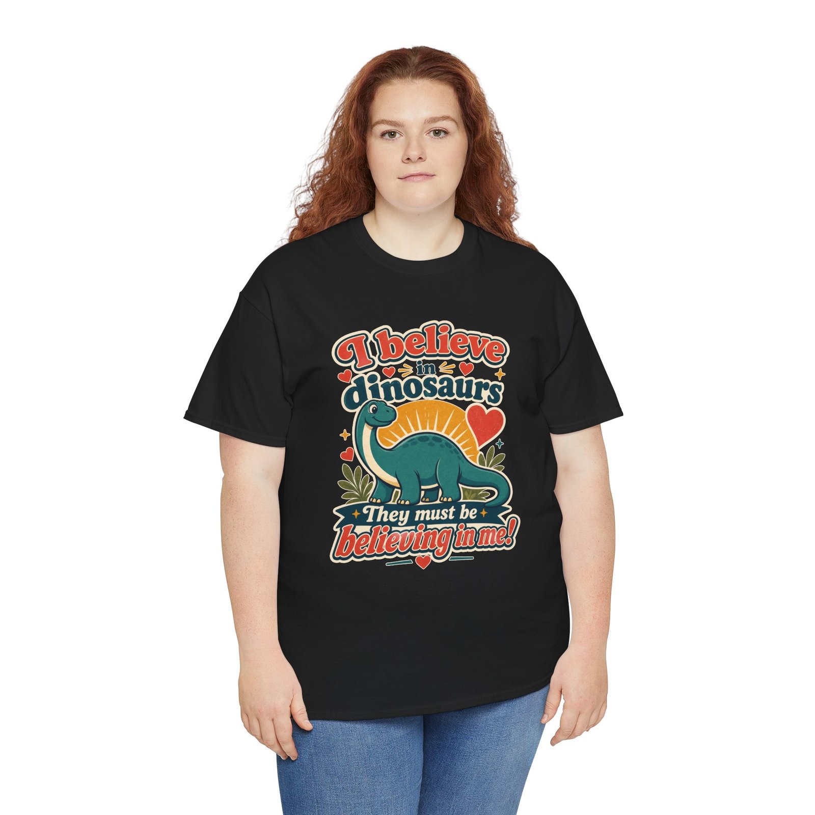 I Believe in Dinosaurs - Unisex T-Shirt – Prehistoric Positivity, Present Day Vibes - Image 10