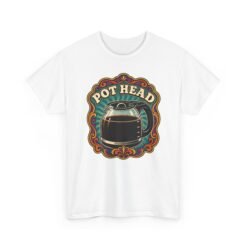 Pot Head – Unisex Funny Coffee Lover T-Shirt – Powered by Coffee