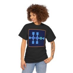 Alternative view of Alcohol Molecule – Unisex T-Shirt – Chemistry With a Twist