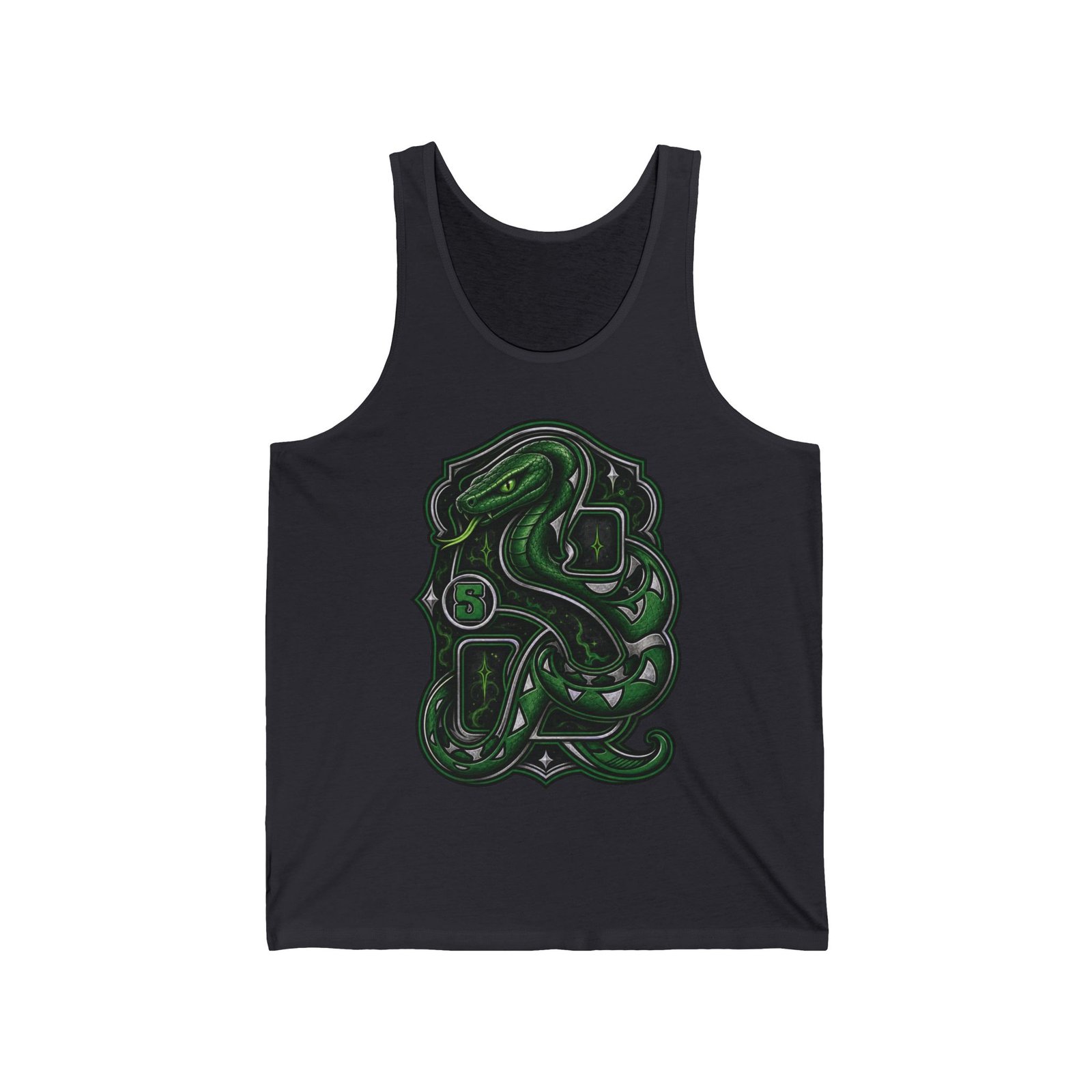 House of Snake – Unisex Jersey Tank Top – Cool Wizarding School Strategy - Image 3