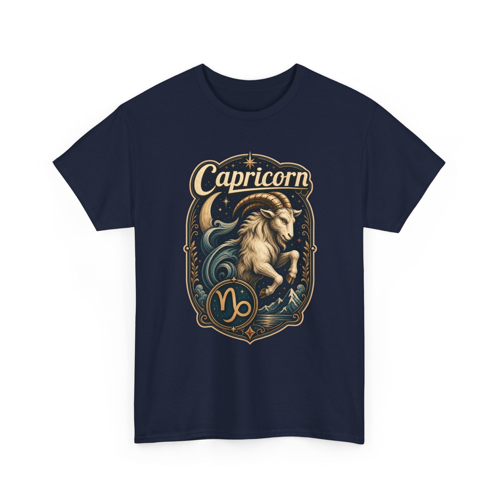 Capricorn Zodiac - Unisex T-Shirt – Sea-Goat, Astrology and Earth Sign - Image 18
