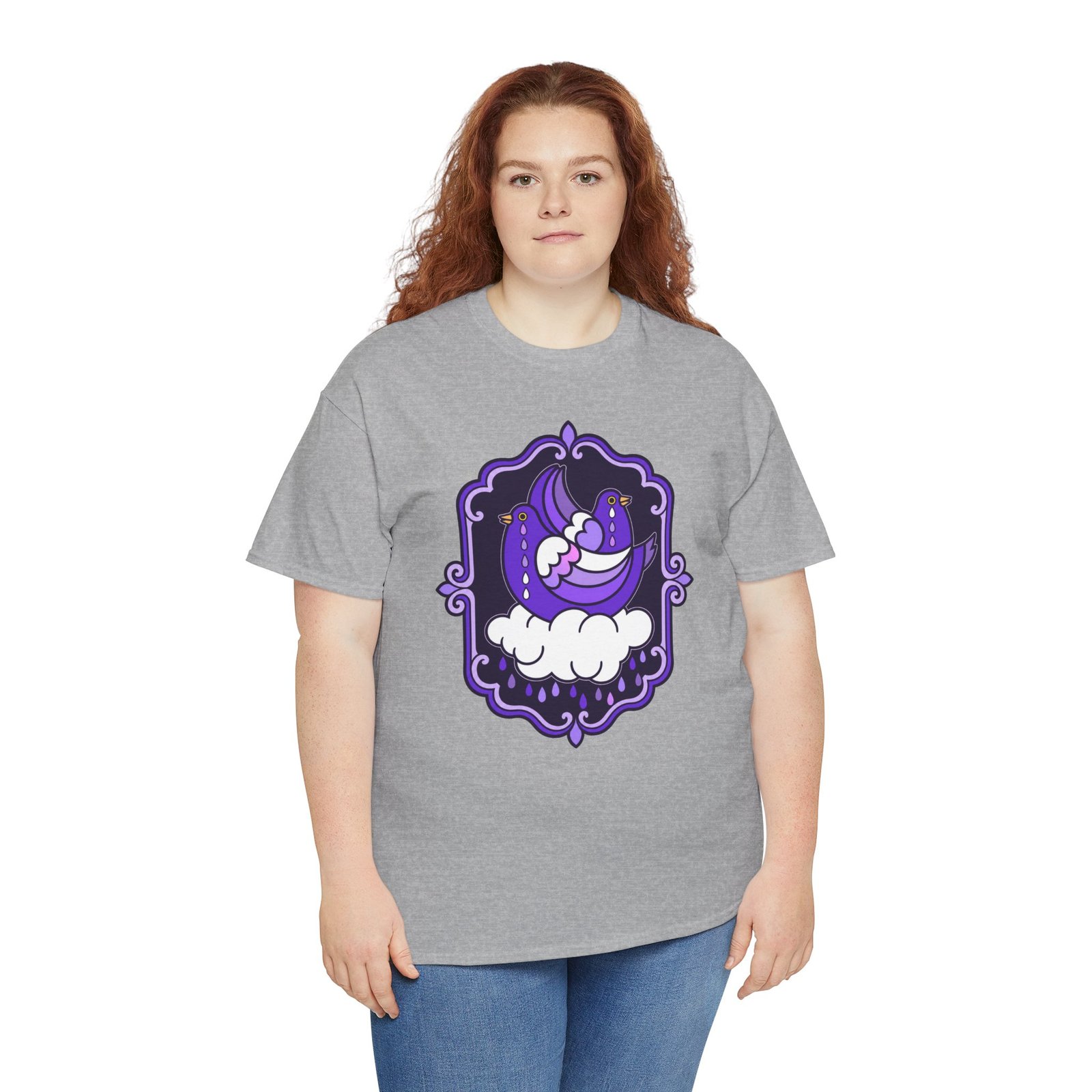 Purple Doves Crying – Unisex T-Shirt – Some Feelings Need No Explanation - Image 10