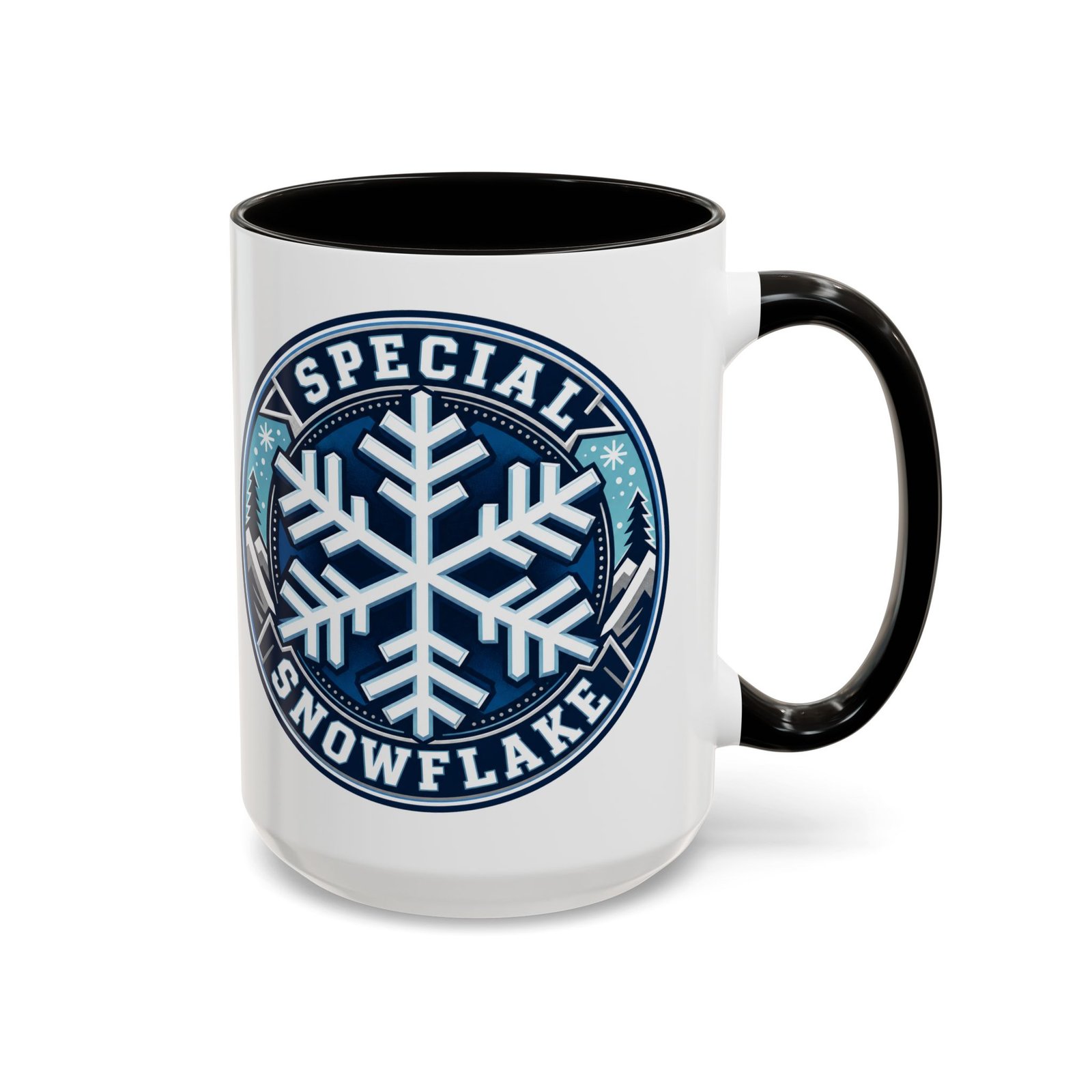 Special Snowflake – Color Accent Mug – Uniquely Caffeinated - Image 9