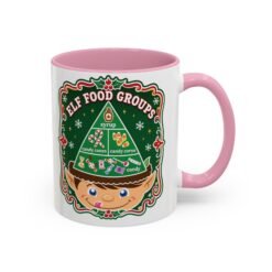 Elf Food Groups – Color Accent Mug – Sweet Sips, North Pole Style - Image 19