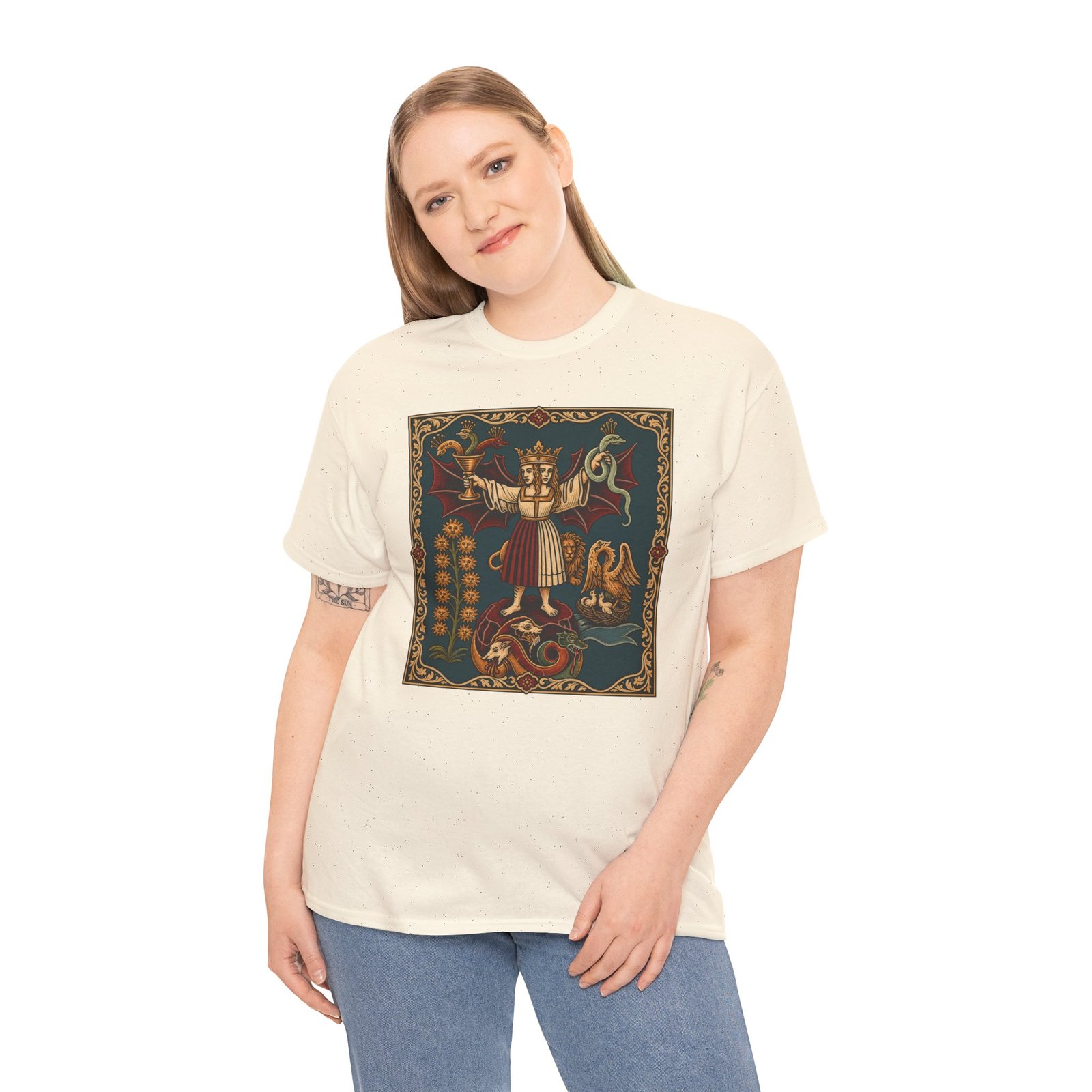 Medieval Alchemy – Unisex T-Shirt – Ancient Symbols & Arcane Knowledge - Image 3