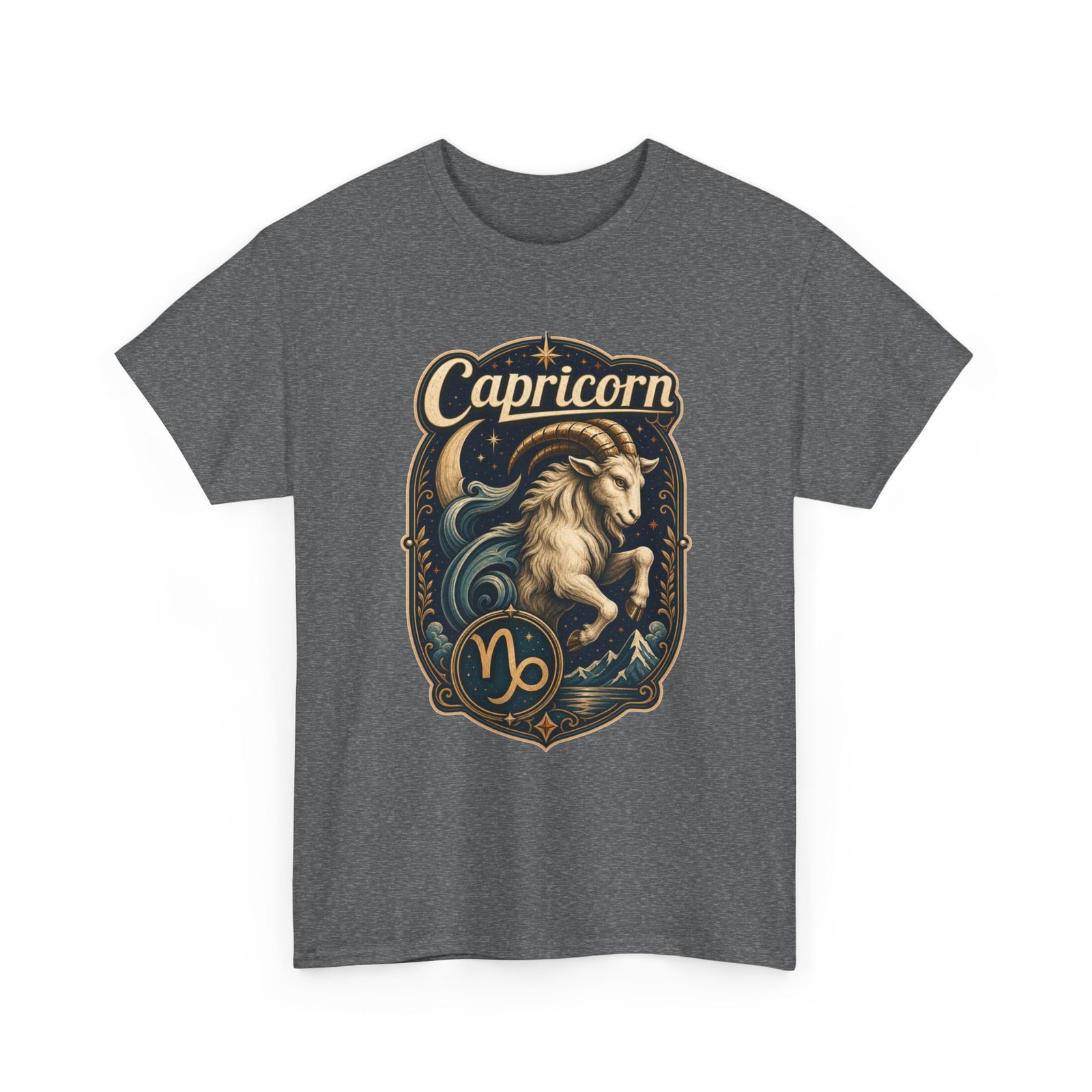 Capricorn Zodiac - Unisex T-Shirt – Sea-Goat, Astrology and Earth Sign - Image 15