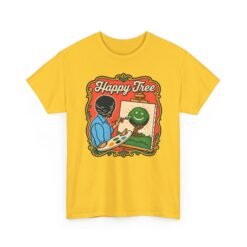 "Happy Tree" Unisex T-Shirt – Peace, Paint, and Positivity - Image 22