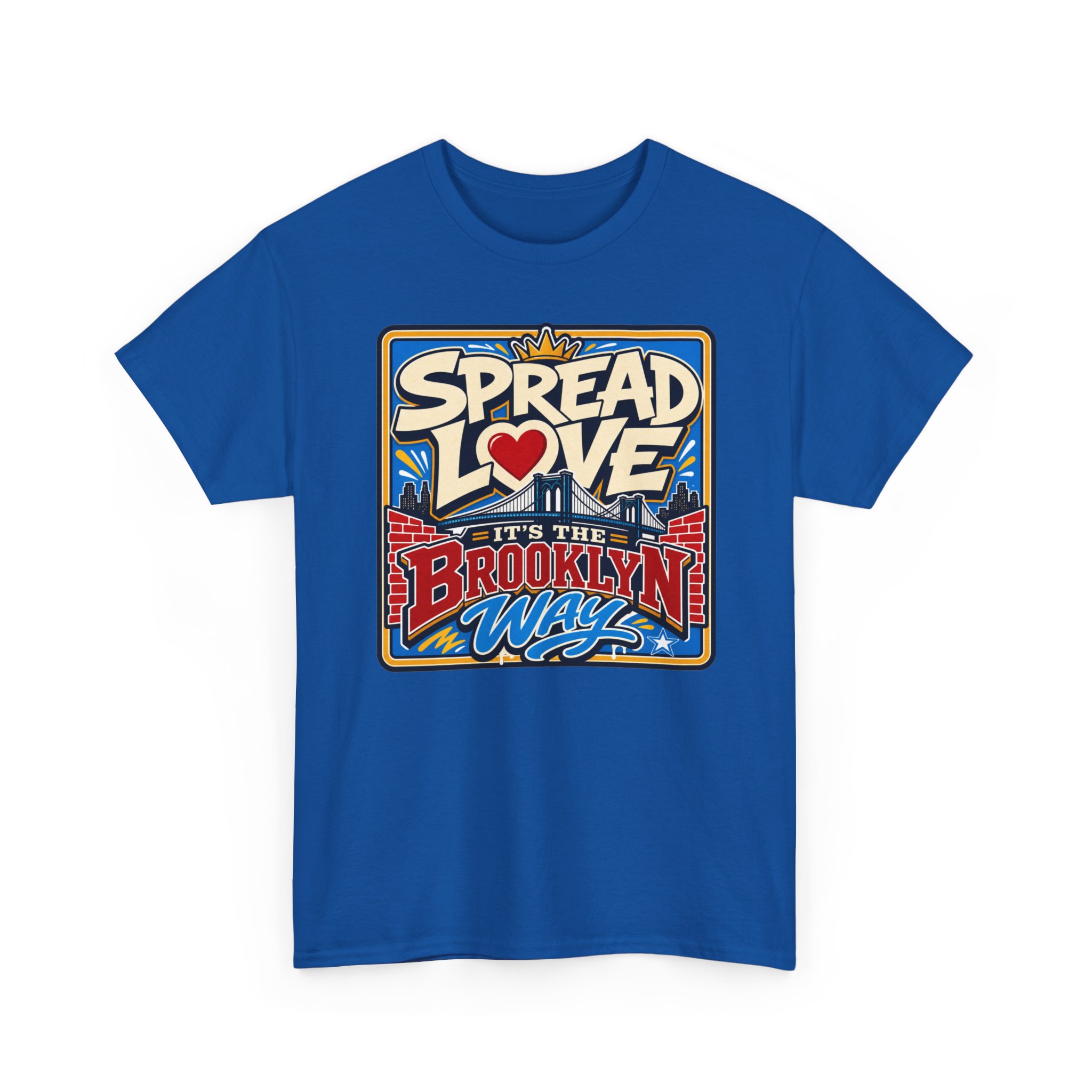 Spread the Love the Brooklyn Way – Unisex T-Shirt – Brooklyn Street Art Style - Image 15