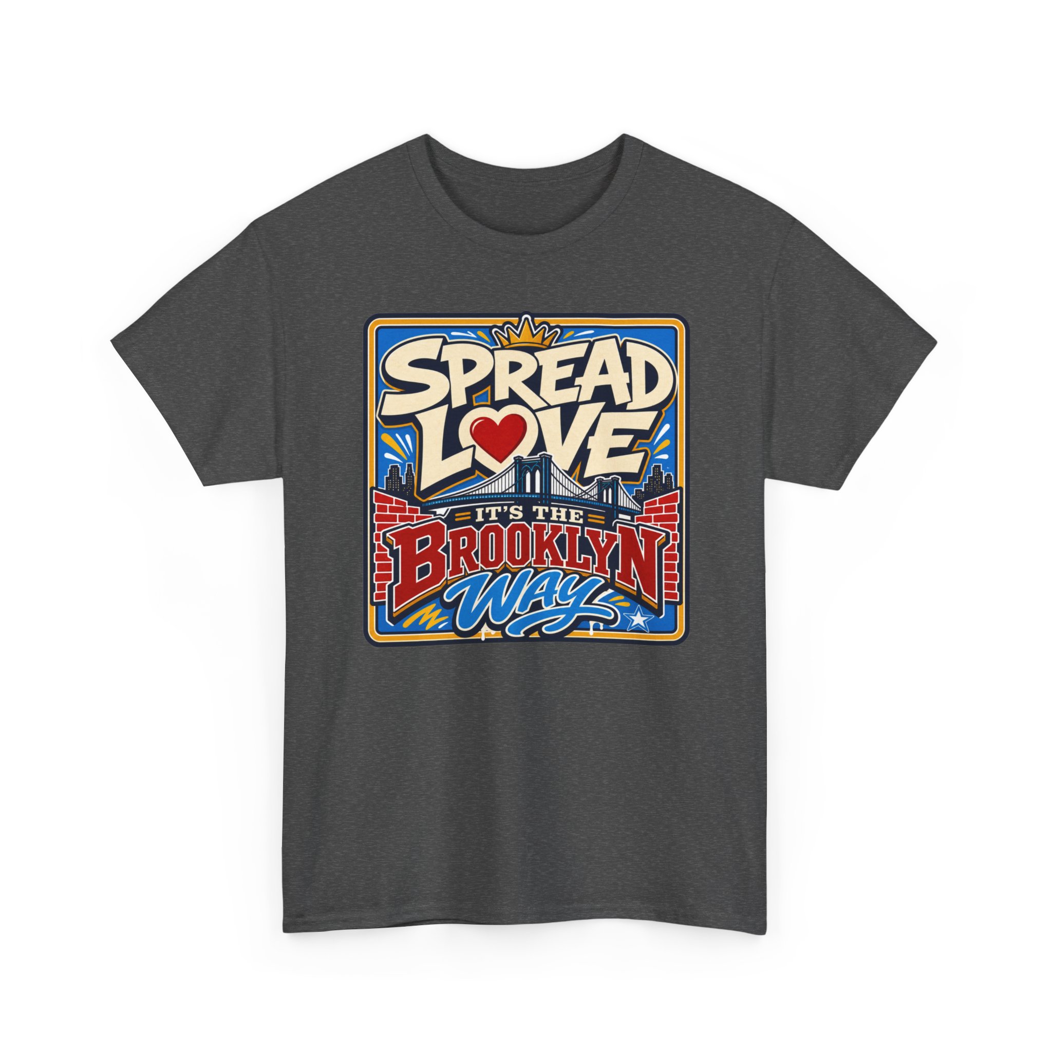 Spread the Love the Brooklyn Way – Unisex T-Shirt – Brooklyn Street Art Style - Image 11