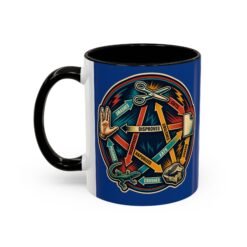 Rock Paper Scissors Lizard LLAP – Color Accent 11oz or 15oz Mug – Sip Long and Prosper - Image 4