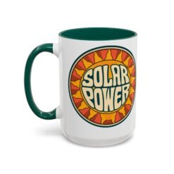 Solar Power – Color Accent Mug – Renewable Morning Energy - Image 32