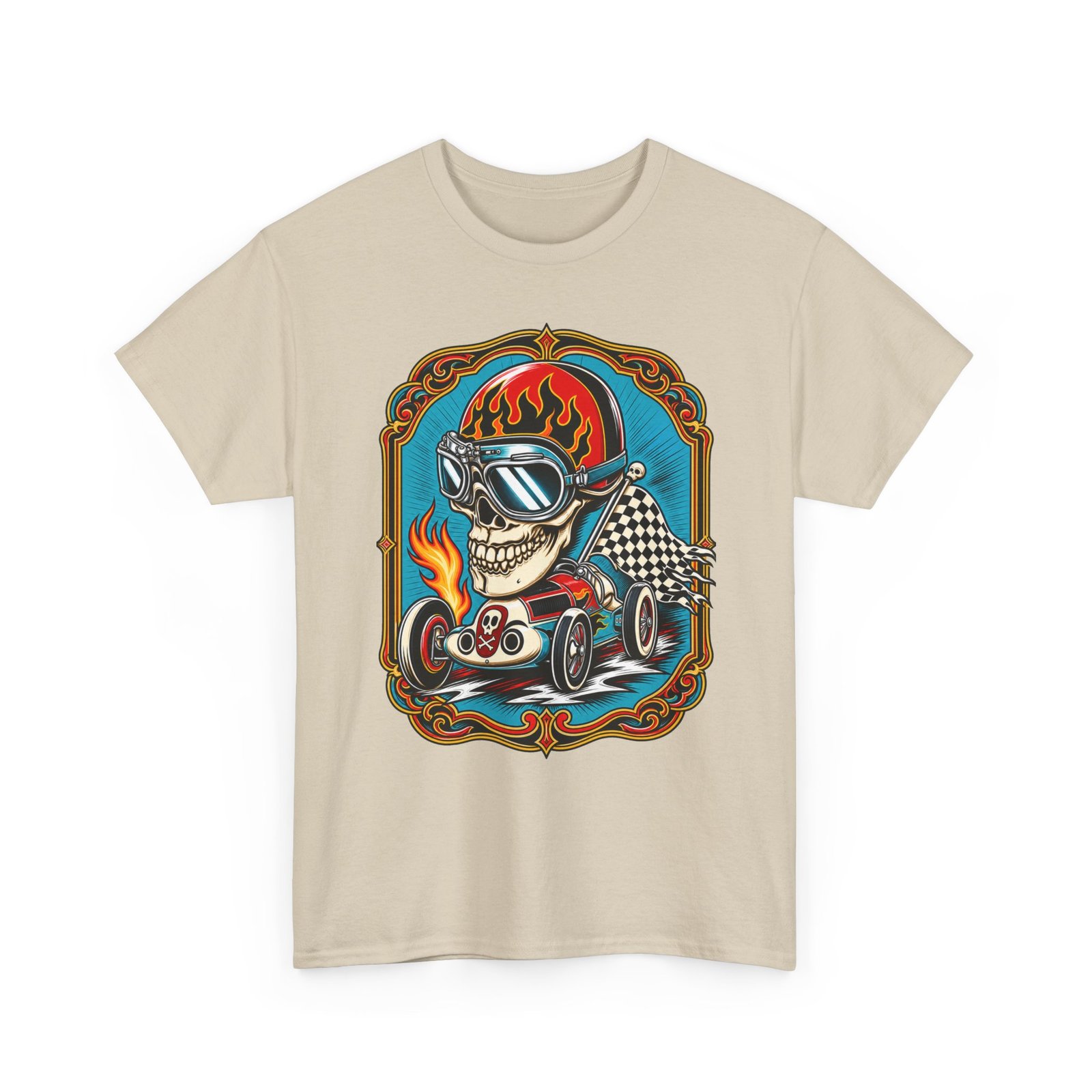 Death Race Skull – Unisex T-Shirt – Full Throttle to the Finish - Image 17