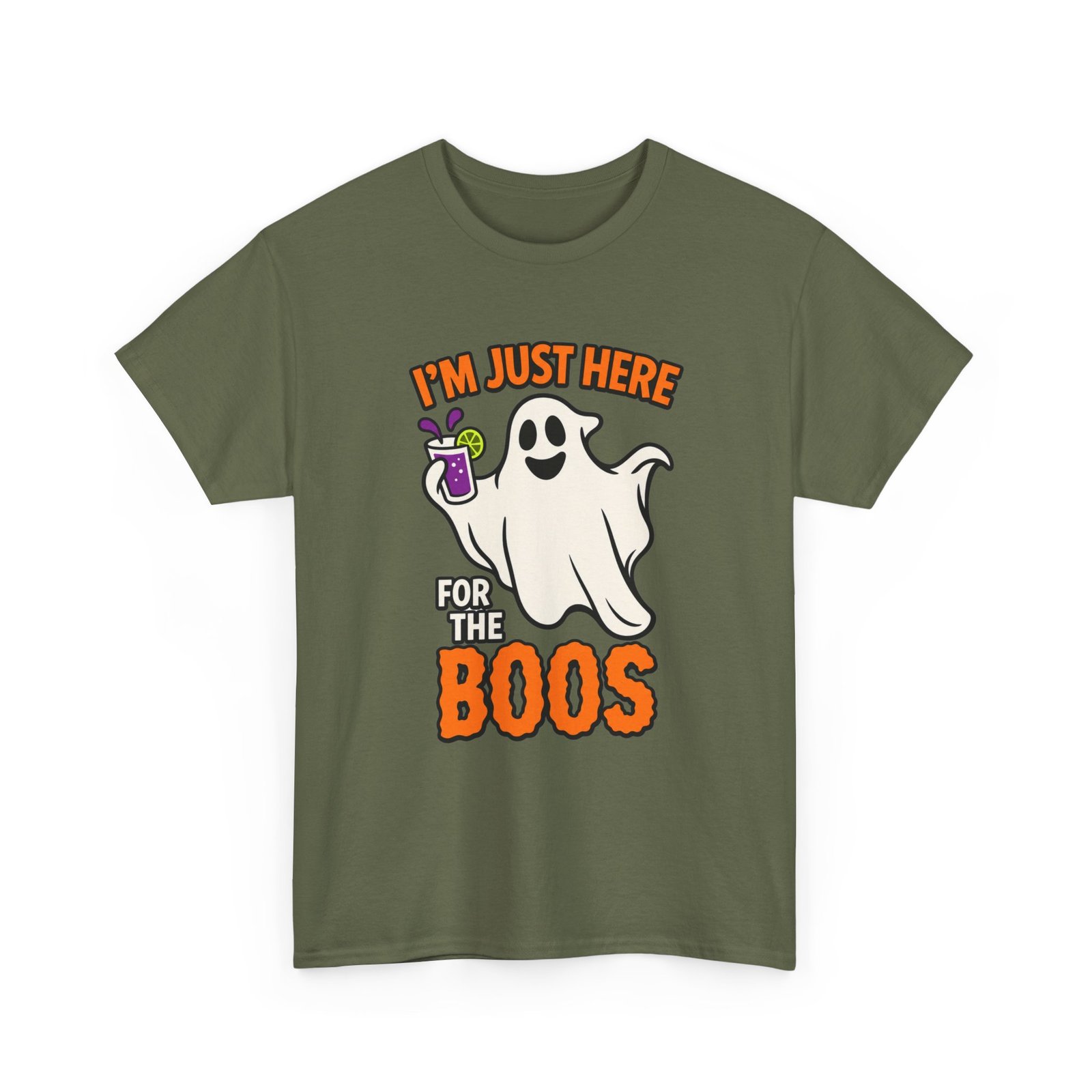 I’m Just Here for the Boos - Unisex T-Shirt – Funny Ghost Halloween - Image 13