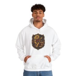 Alternative view of House of Lion – Unisex Hoodie – Legendary Wizarding School Comfort for Brave Hearts