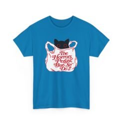 The Horrors Persist But So Do I – Unisex T-Shirt – Existential Black Cat Energy