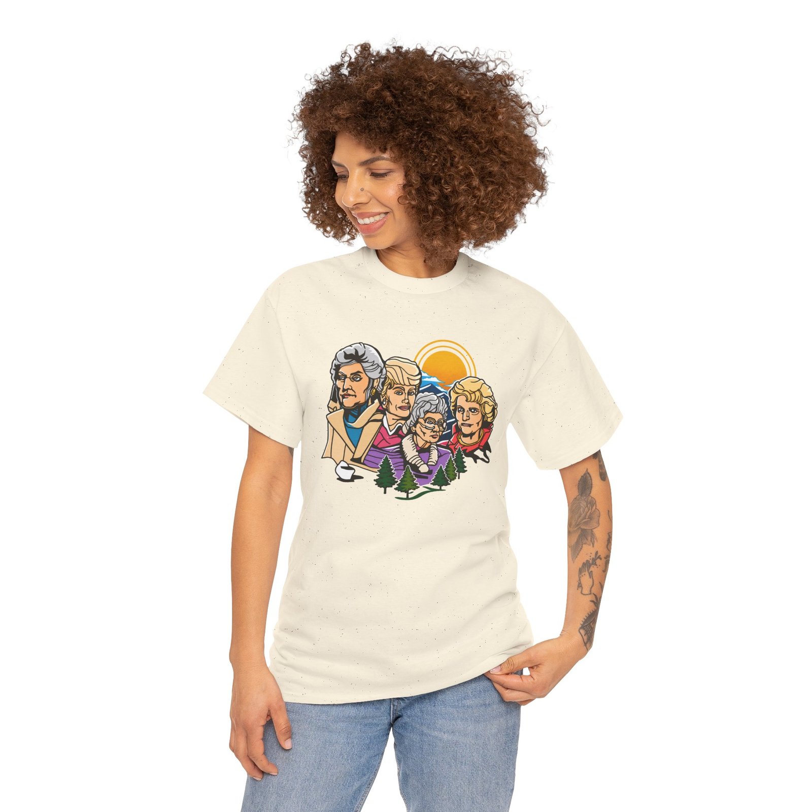 Mount Goldmore - Unisex T-Shirt – Golden Girls Mount Rushmore Parody and Classic TV - Image 6