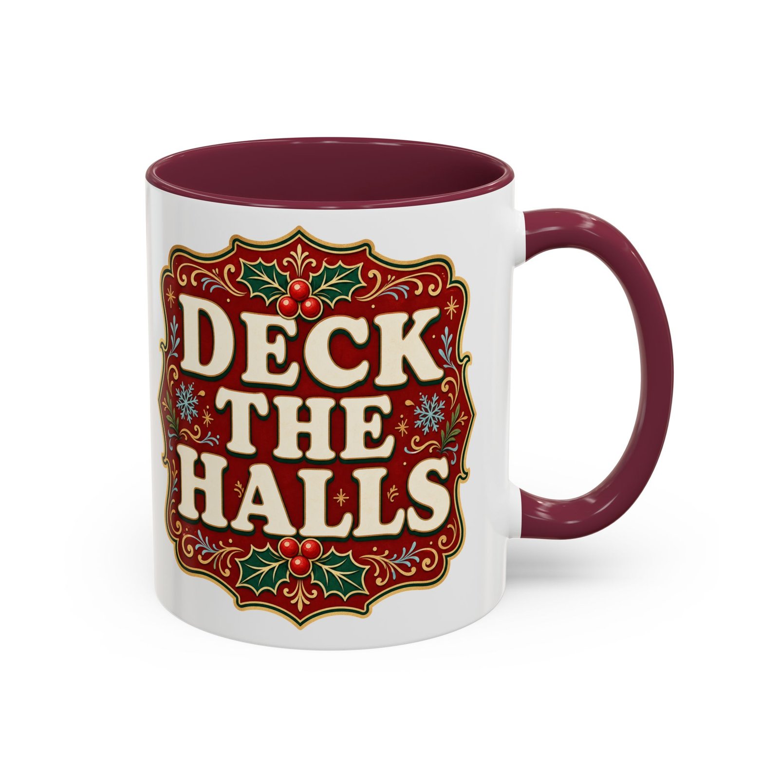 Deck the Halls – Color Accent Mug – Sip Into the Season - Image 7