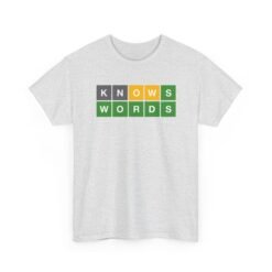 KNOWS WORDS - Unisex T-Shirt – Funny Word Puzzle, Vocabulary and Word Nerd - Image 12