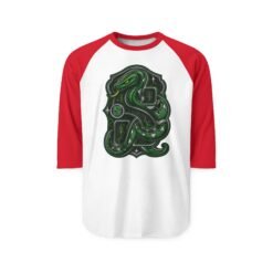 House of Snake – Unisex Raglan T-Shirt – Wizarding School Strategy Meets Game-Day Style - Image 6