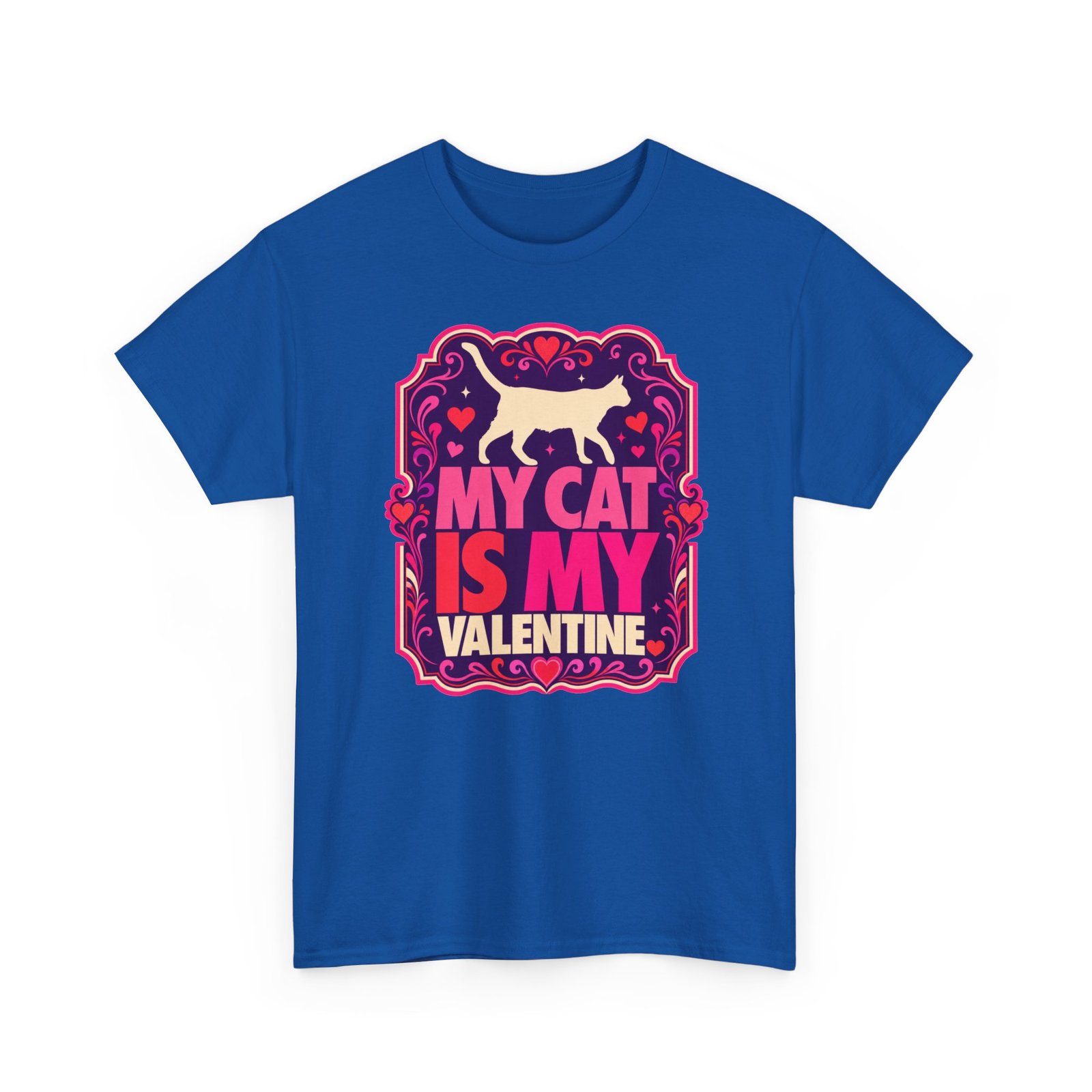My Cat Is My Valentine - Unisex T-Shirt – True Love Has Whiskers - Image 17