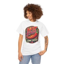 Alternative view of Hot Stuff Comin' Through! - Unisex T-Shirt – Spicy, Bold, and Ready to Roll