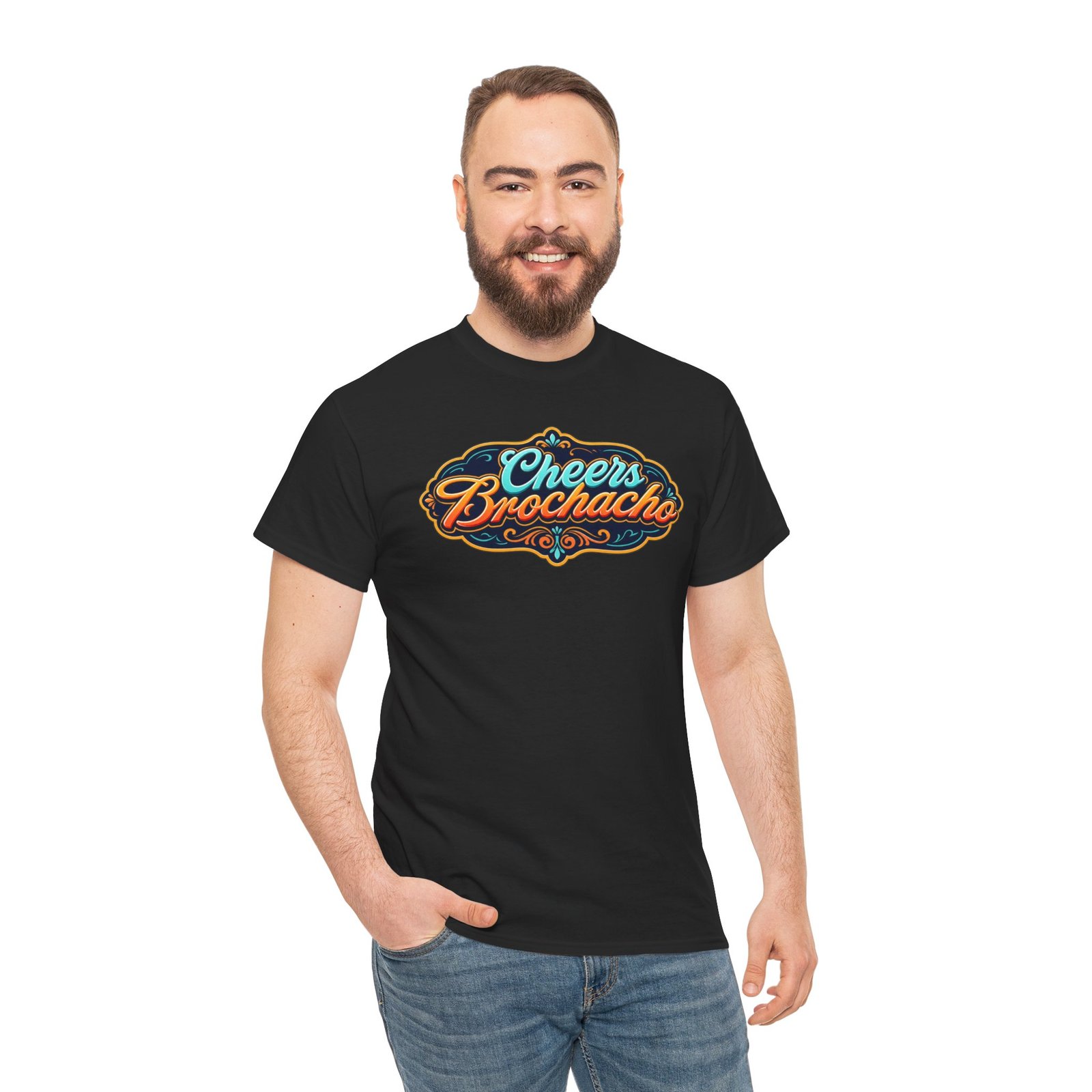 Cheers Brochacho – Unisex T-Shirt – For Bros, Beers, and Big Laughs - Image 3