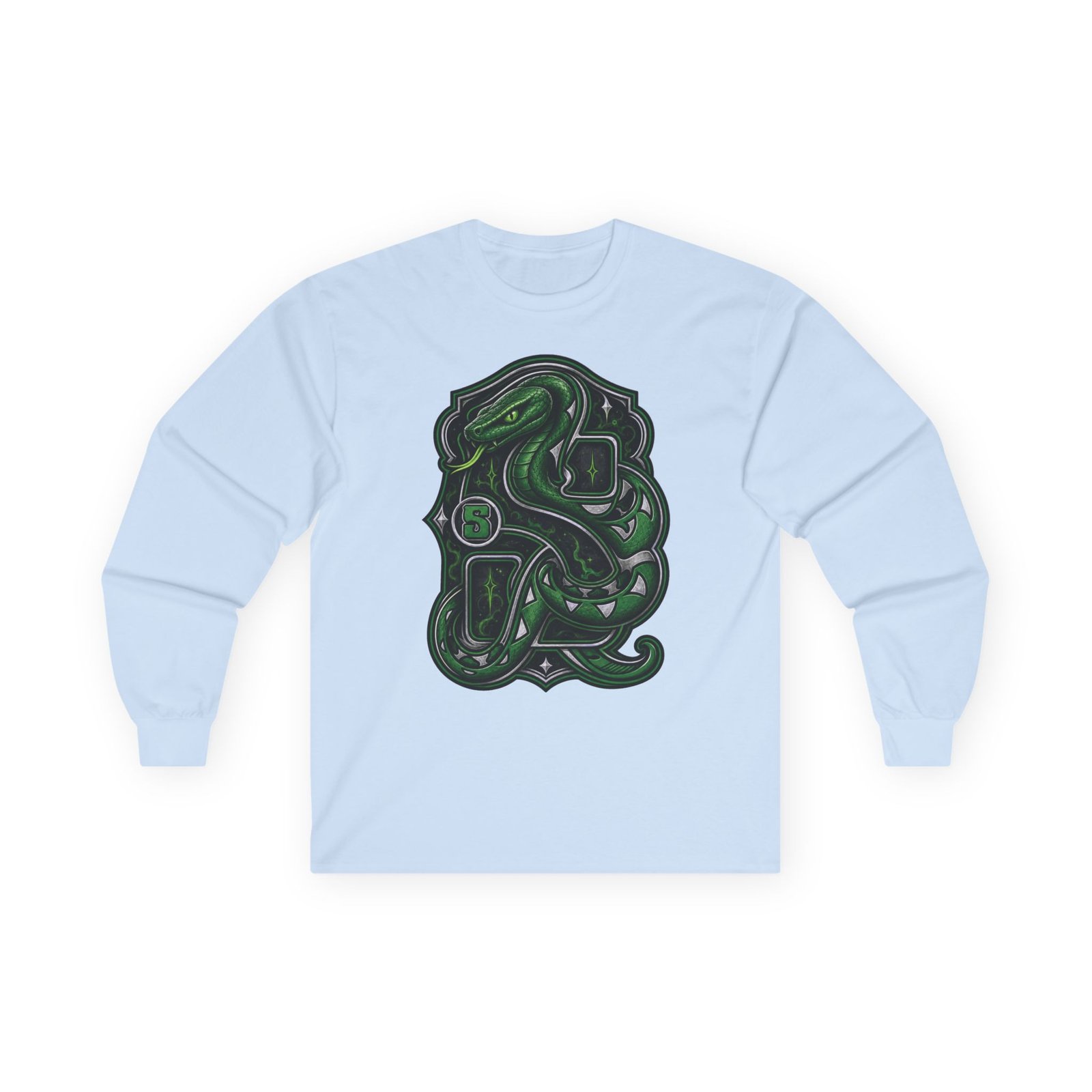 House of Snake – Ultra Cotton Long Sleeve T-Shirt – Wizarding School Ambition with a Clever Edge - Image 9