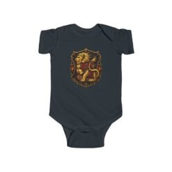 Alternative view of House of Lion – Baby Bodysuit – Tiny Wizard, Brave Heart
