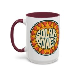 Solar Power – Color Accent Mug – Renewable Morning Energy - Image 38